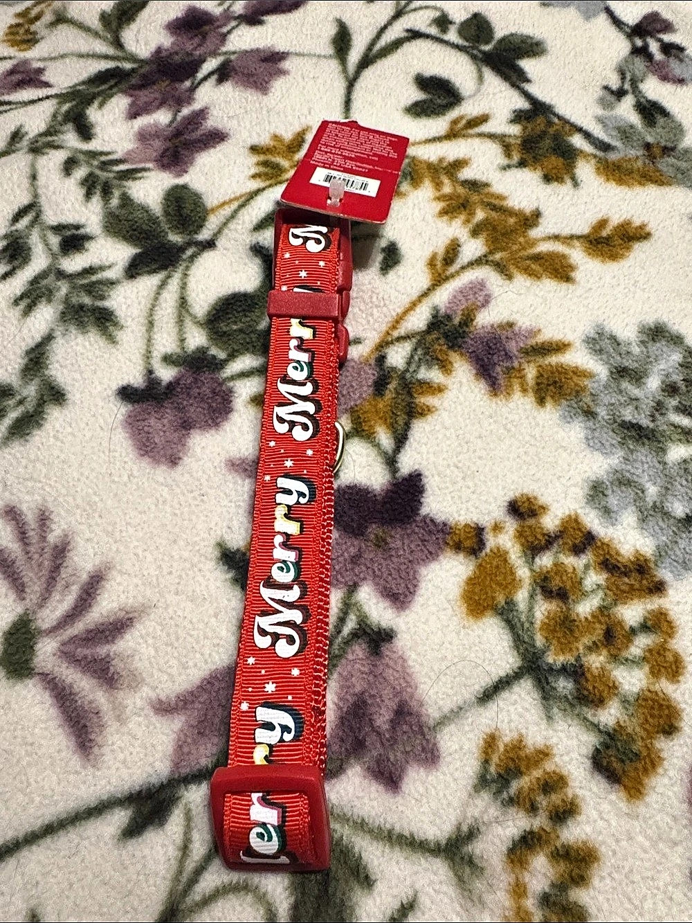 Merry & Bright Collection Festive Dog Collar Red & White